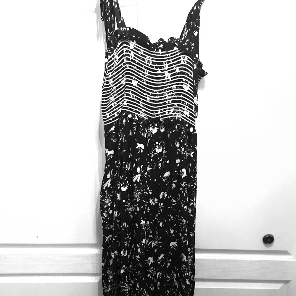 Stunning BNWT Free People Black/white jumpsuit